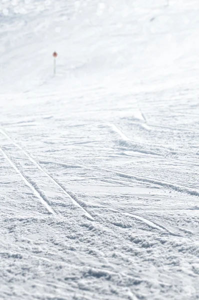 Close up of ski track — Stock Photo, Image