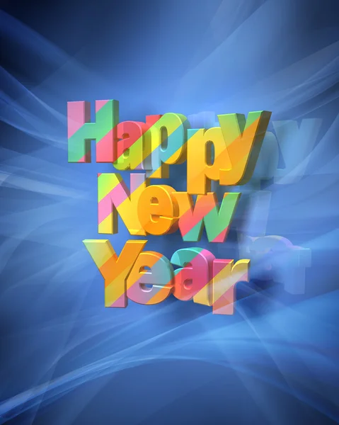 stock image Happy New Year Rendering