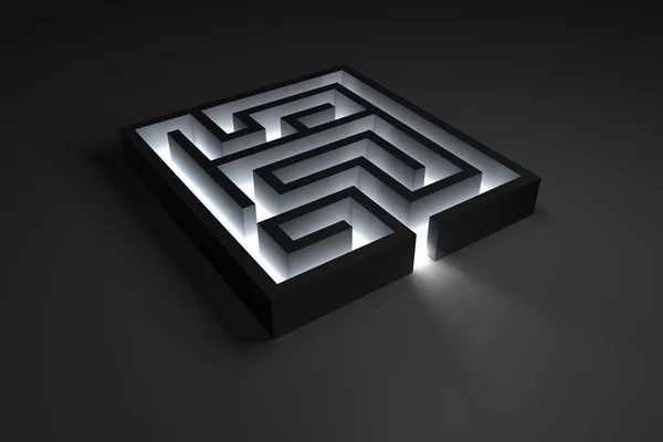 Pequeno labirinto brilhante — Fotografia de Stock