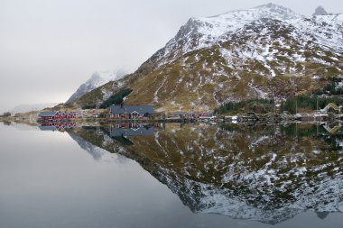 dağ ve Norveç'te ayna