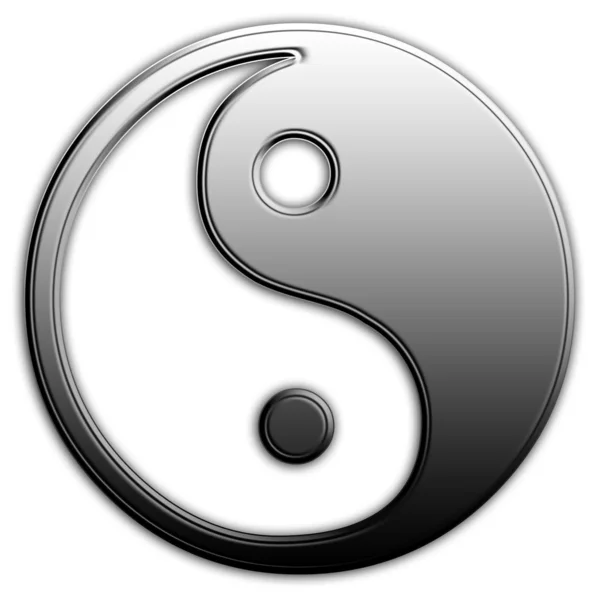 Ying yang - yin y el yang —  Fotos de Stock