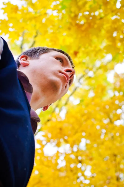 stock image Outdoors portrait of happy