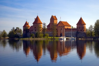Trakai castle in Lithuania clipart