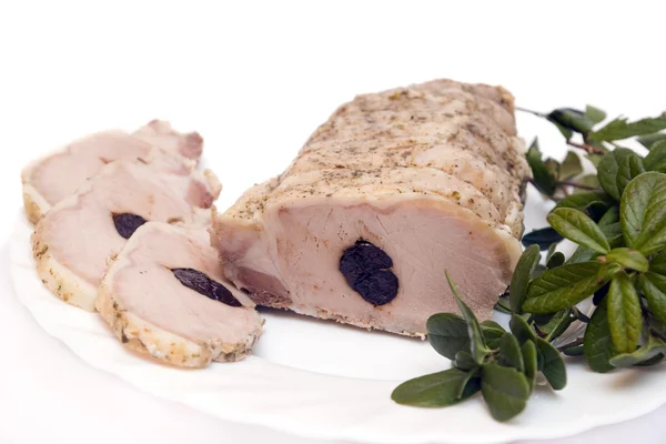 Lomo de cerdo asado suculento —  Fotos de Stock