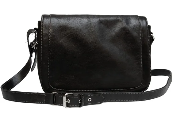 Schwarze Handtasche der Frau — Stockfoto