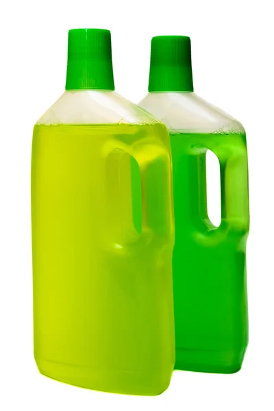 Две бутылки чистящего средства — стоковое фото