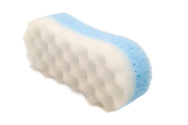 White and blue sponge — Stock Photo, Image