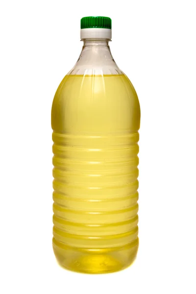 Garrafa de óleo de girassol — Fotografia de Stock