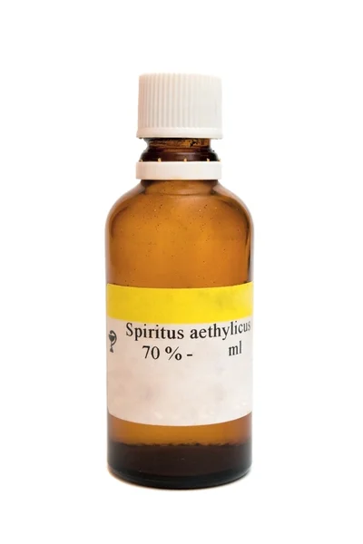 stock image Bottle with Spiritus aethylicus