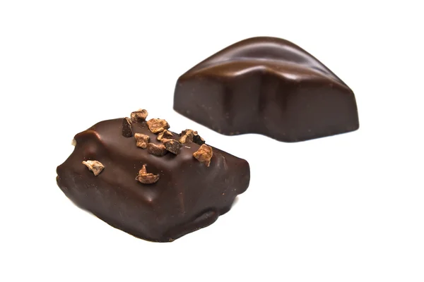 Två choklad tryffel — Stockfoto