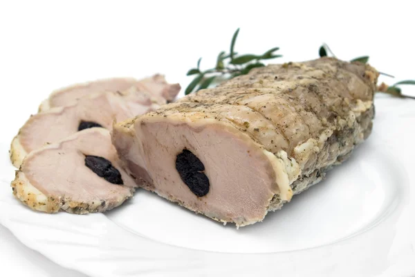Lomo de cerdo asado suculento —  Fotos de Stock