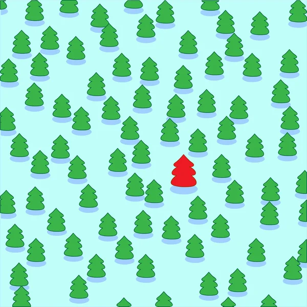 模式的圣诞树 — 图库矢量图片