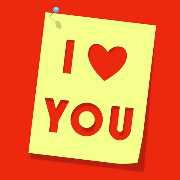 "Люблю тебя." — стоковый вектор
