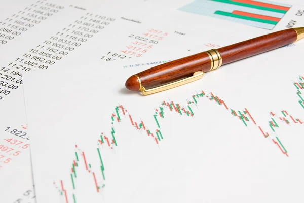 Chart and numbers — Stock Photo, Image