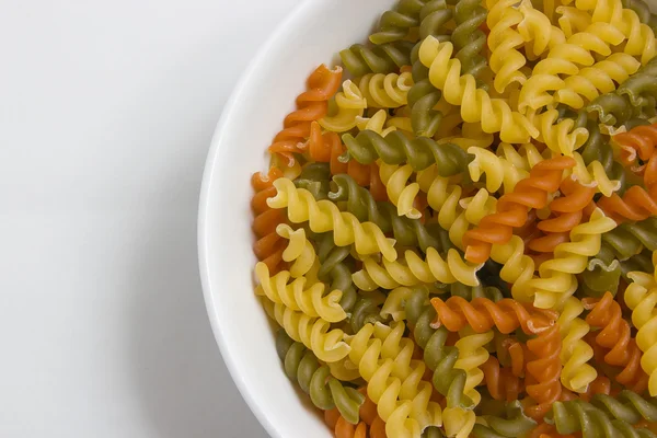 Fusilli pasta colored — Stock Photo, Image