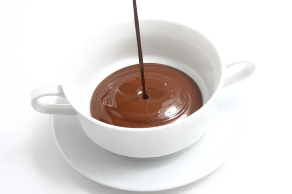 Chocolate no copo — Fotografia de Stock