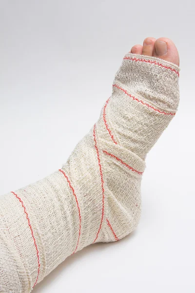 Bandage foot — Stock Photo, Image