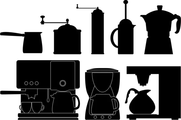 Příprava kávy Stock Ilustrace