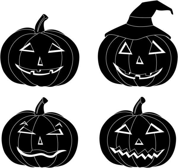 stock vector Halloween pumpkins