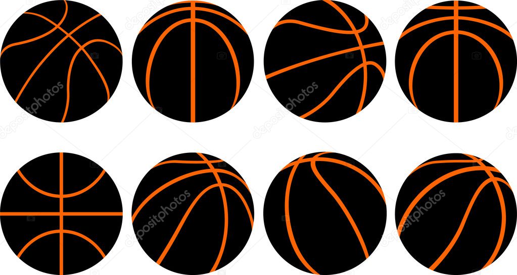 Basketball ball-8 different views