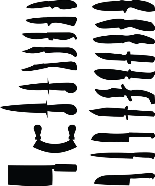 Raccolta di coltelli vettoriali Illustrazione Stock