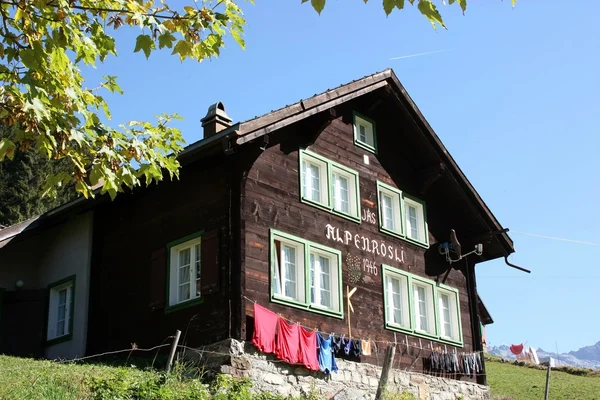 stock image Farm House in the Swiss Alps