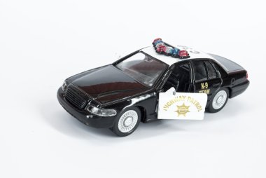 Toy police car clipart