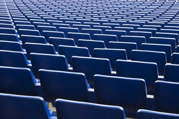 Stadium blue seats — Stock Photo, Image