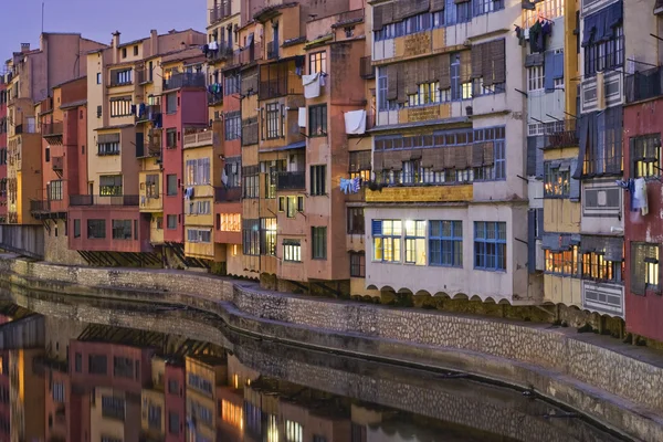Girona řeky domy — Stock fotografie