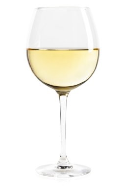 White wine glass clipart