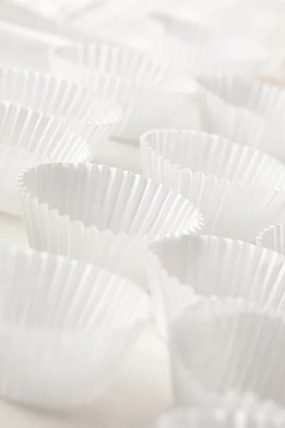 stock image White cupcake liners