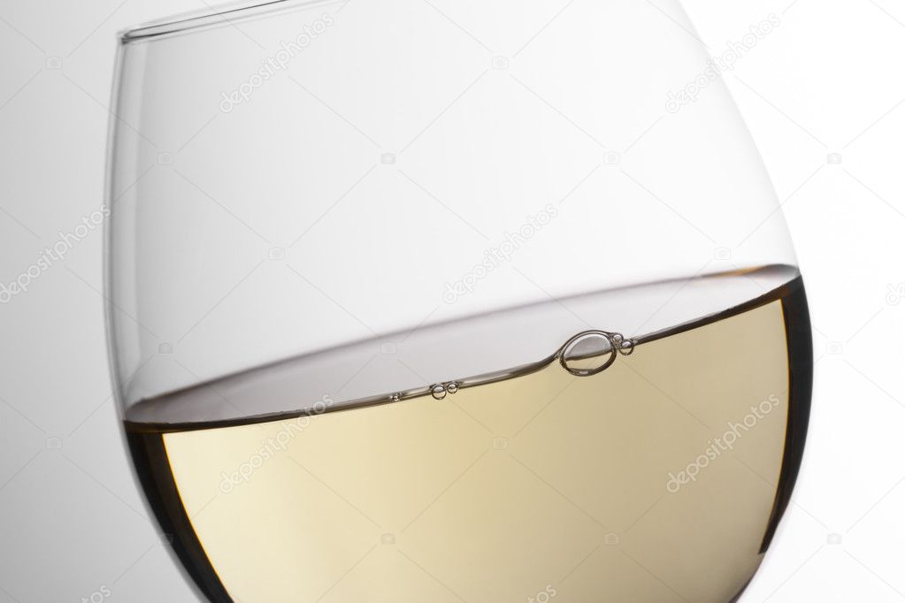 White wine close up