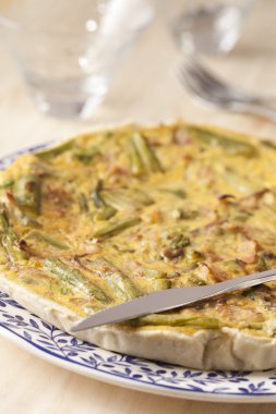 Asparagus quiche clipart