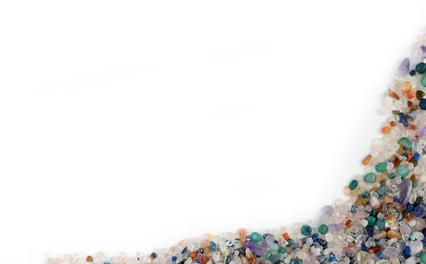 stock image Semiprecious stones border