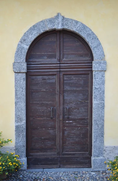 Old wooden door or gate — Stock Photo, Image