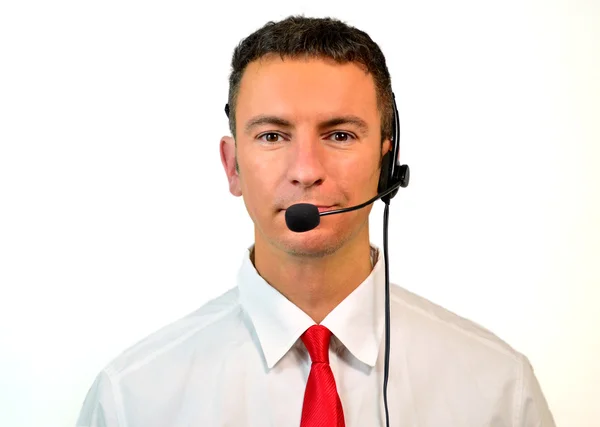 Customer Service assistant or telemarketer — Stock Photo, Image