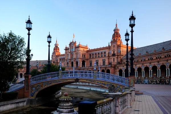 Sevilla. Plaza de España ロイヤリティフリーのストック画像
