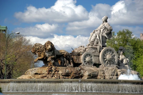 Madrid. fontein van cibeles Stockfoto