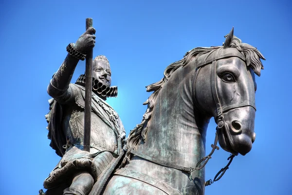 stock image Madrid. Statue of Felipe III.