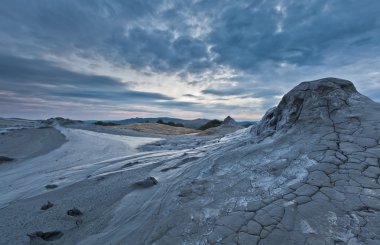 Mud Volcanoes In Buzau, Romania clipart