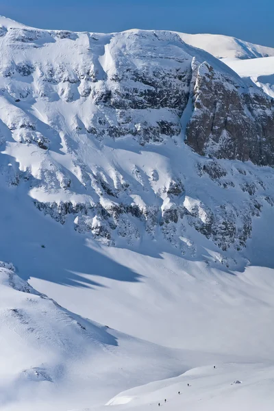 Vintern berget dalen — Stockfoto