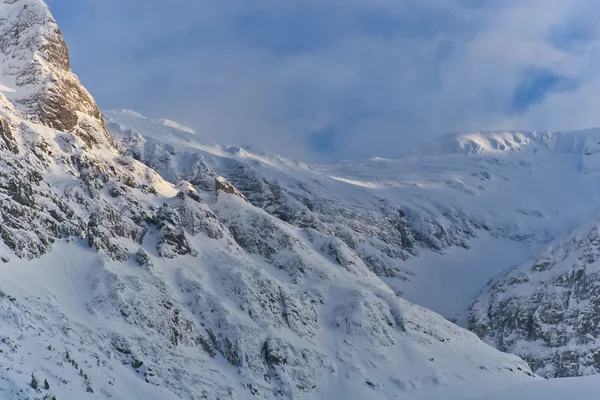 Schneesturm im Gebirge — Stockfoto