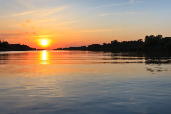 Lever de soleil dans le delta du Danube — Photo