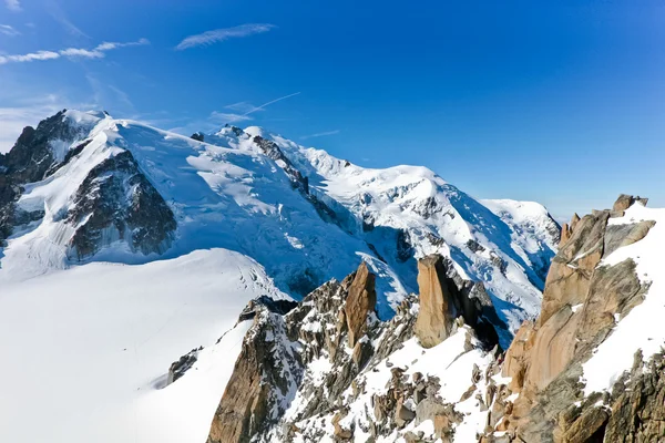 stock image Mont Blanc - l'Aiguille du Midi