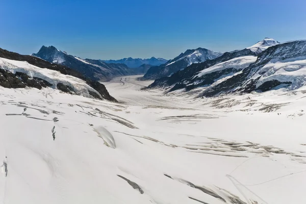 Glaciar en la cima de Jungfrau —  Fotos de Stock