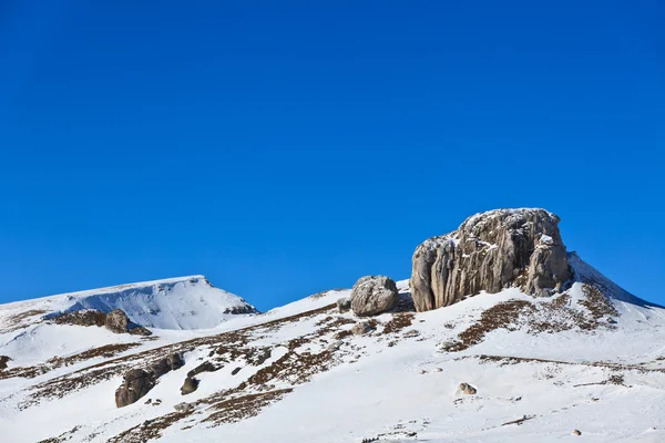 冬季山地景观 — 图库照片