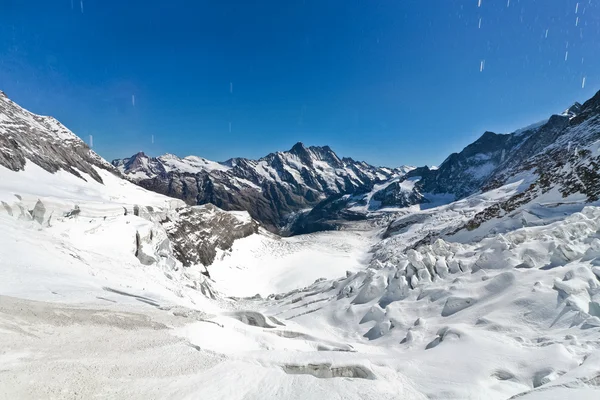 A gleccser tetején jungfrau — Stock Fotó