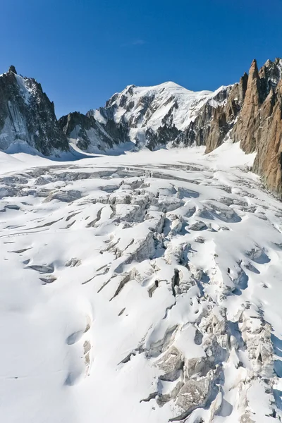 Mont Blanc - l'Aiguille du Midi — Stok fotoğraf