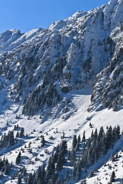 Vintern berg-slutta — Stockfoto