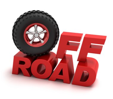 Off-road racing symbol clipart